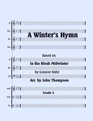 A Winter's Hymn Concert Band sheet music cover Thumbnail